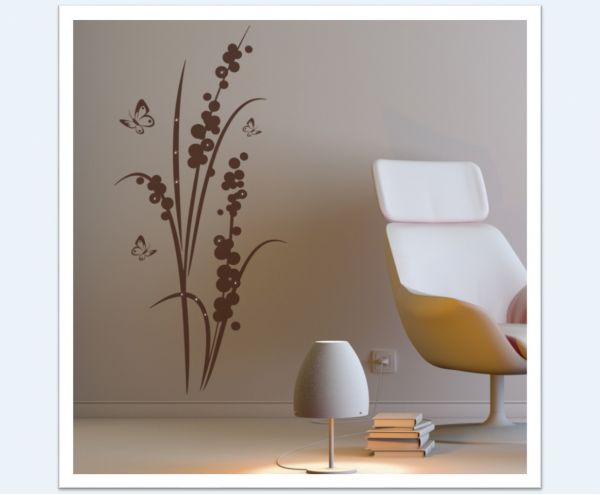 Wandtattoo Blumen Ornament - jap28 Wandtattoo Blumen Ornament - jap28