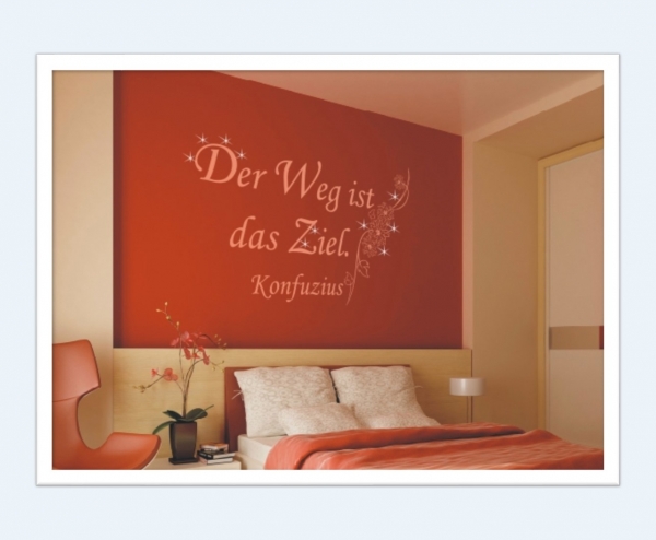 Spruch Wandtattoo Der Weg ist das Ziel zit034