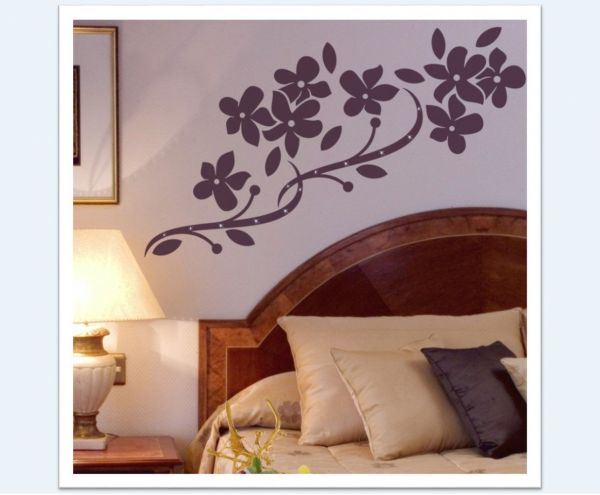 Wandtattoo Floral Ranke - flo103w Wandtattoo Floral Ranke - flo103w